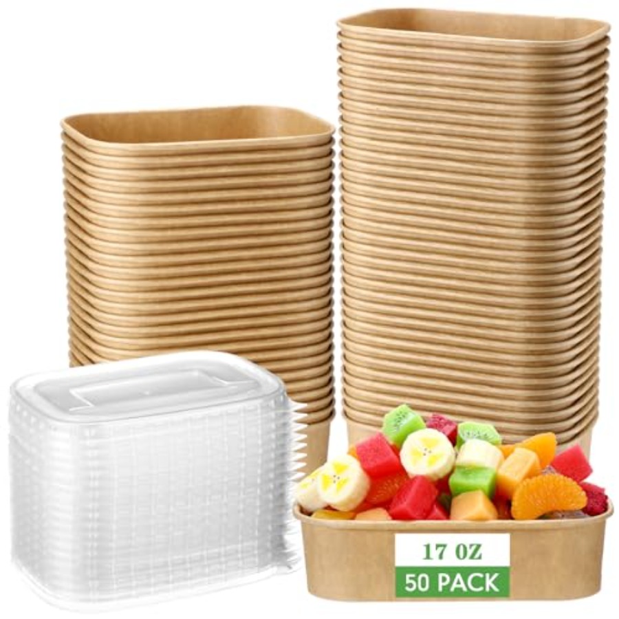 Meal Prep Yogurt - 50 Pack Disposable Food Containers with