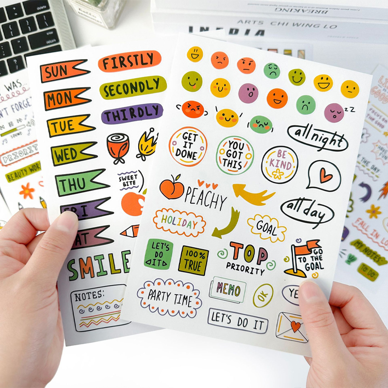 Meal Prep Planner - 8 Sheets 240+ Planner Stickers Monthly,