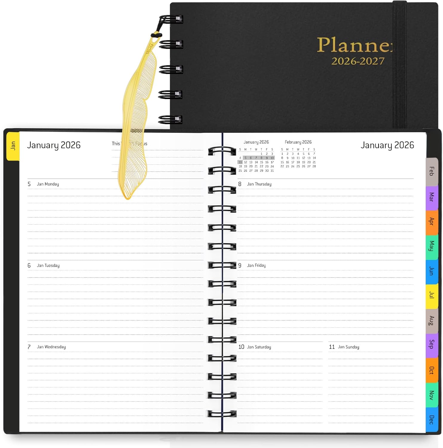 Meal Prep Planner - 18-Month Weekly & Monthly Planner 2026-2027,