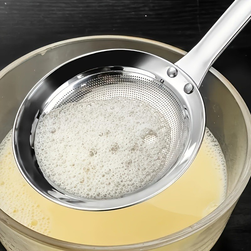 Meal Prep Quick - Fine Mesh Stainless Steel Grease Skimmer,