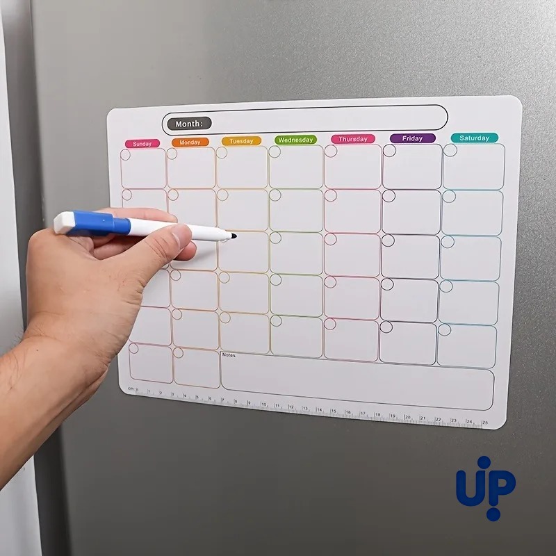 Meal Prep Planner - A Refrigerator Magnet ,Monthly And Weekly