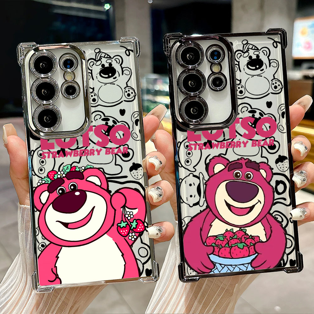 Strawberry Huller - Lotso Strawberry Bear Silicone Case For