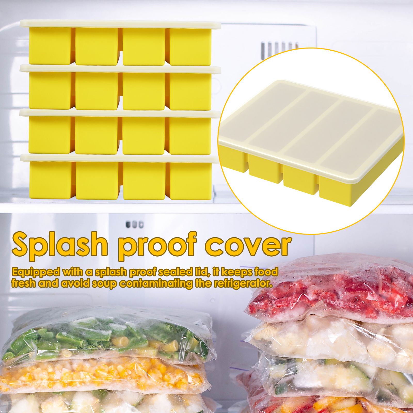 4 Pcs Silicone Freezer Molds E - огляд і ціна Meal Prep Easy