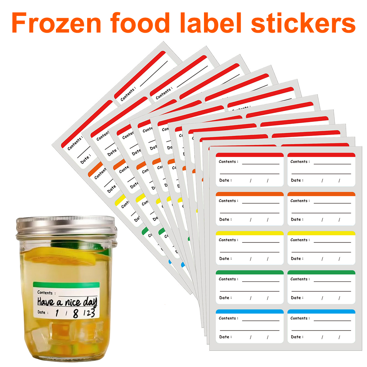 100Pcs Freezer Labels Easy Pee - огляд і ціна Meal Prep Easy