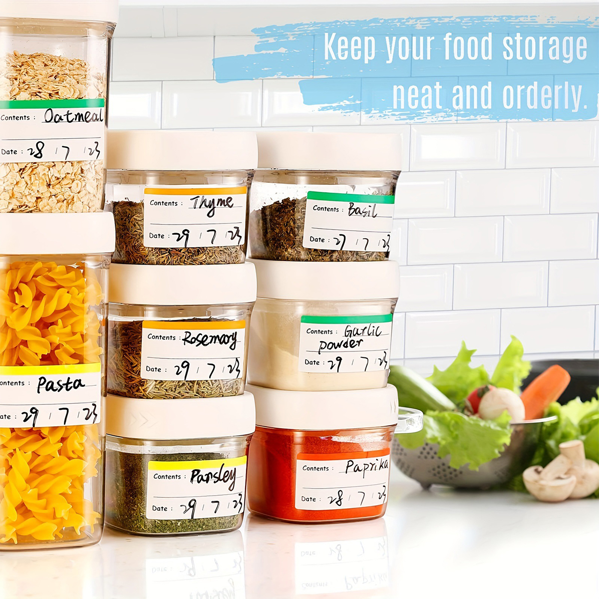 100Pcs Freezer Labels Easy Pee - огляд і ціна Meal Prep Easy