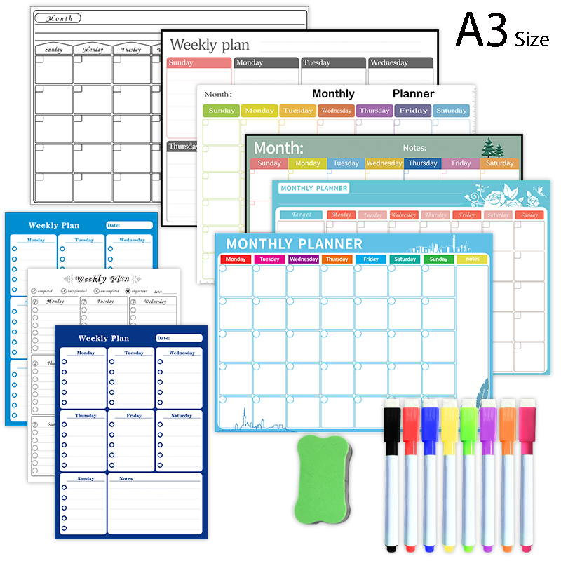 Magnetic Weekly Monthly Planne - огляд і ціна Meal Prep Planner