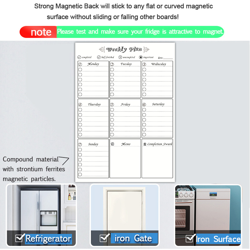 Magnetic Weekly Monthly Planne - огляд і ціна Meal Prep Planner