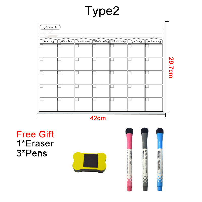 A3 Dry Erase Magnetic Monthly  - огляд і ціна Meal Prep Planner