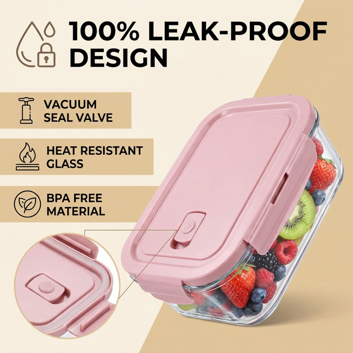 Borosilicate Glass Meal Prep B - огляд і ціна Meal Prep Easy