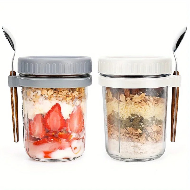 350ML Overnight Oat Cup Glass  - огляд і ціна Meal Prep Yogurt