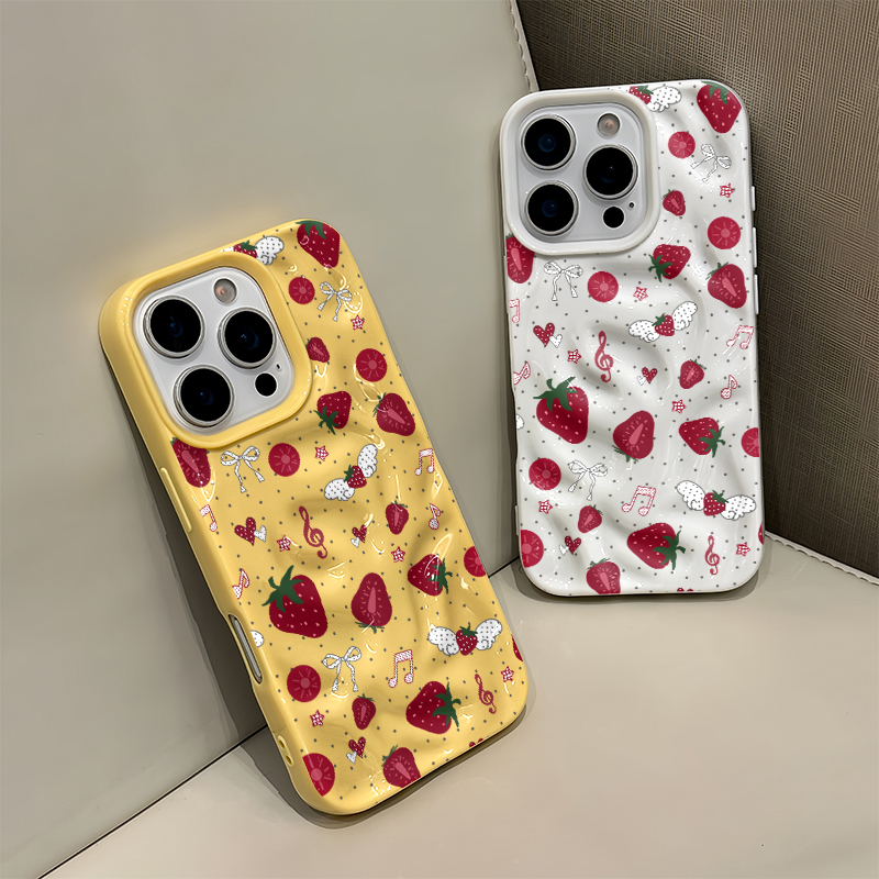 Cute 3D Wrinkle Case For iPhon - огляд і ціна Strawberry Huller