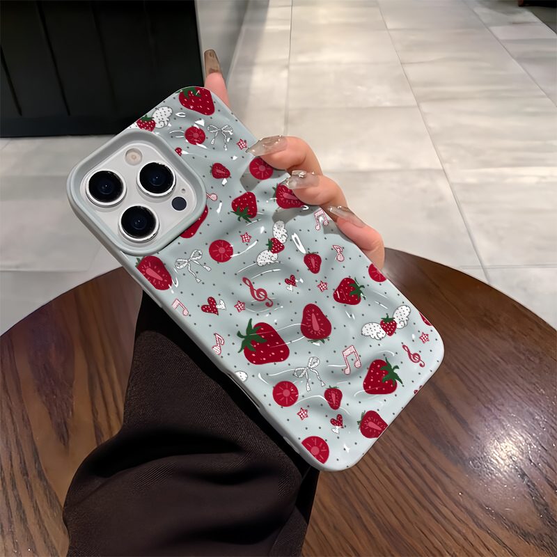 Cute 3D Wrinkle Case For iPhon - огляд і ціна Strawberry Huller