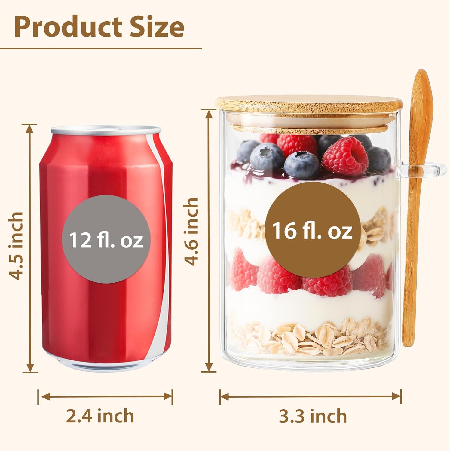 6 Pack Overnight Oats Containe - огляд і ціна Meal Prep Yogurt