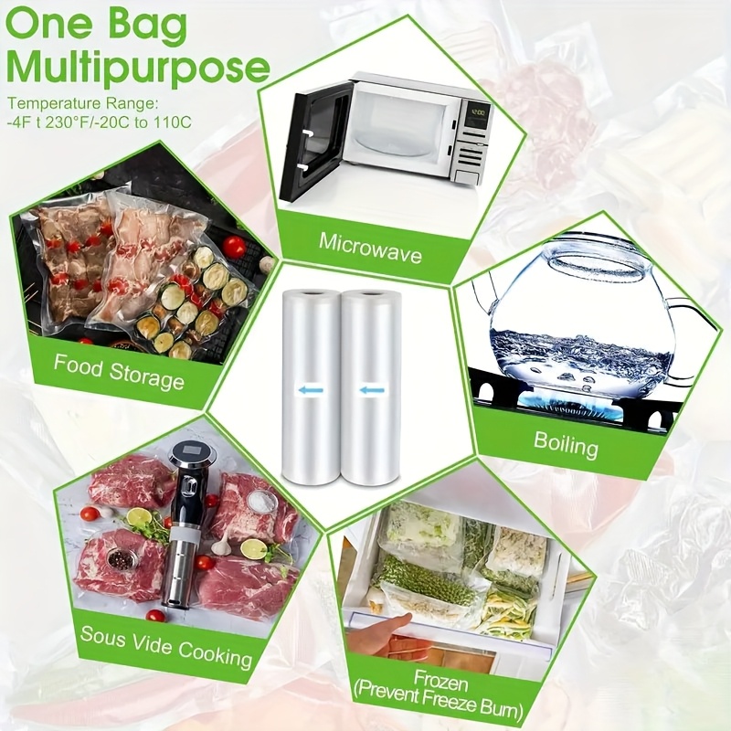 3m/roll vacuum seal bags - dur - огляд і ціна Meal Prep Easy
