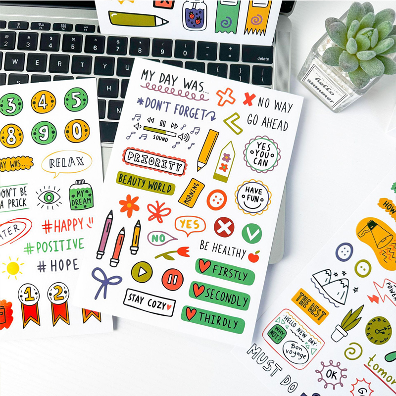 8 Sheets 240+ Planner Stickers - огляд і ціна Meal Prep Planner