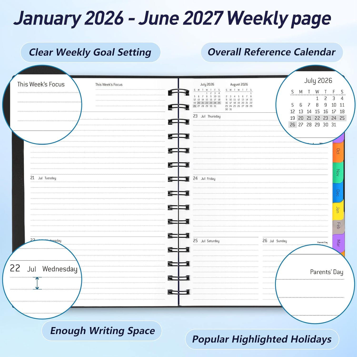 18-Month Weekly & Monthly Plan - огляд і ціна Meal Prep Planner