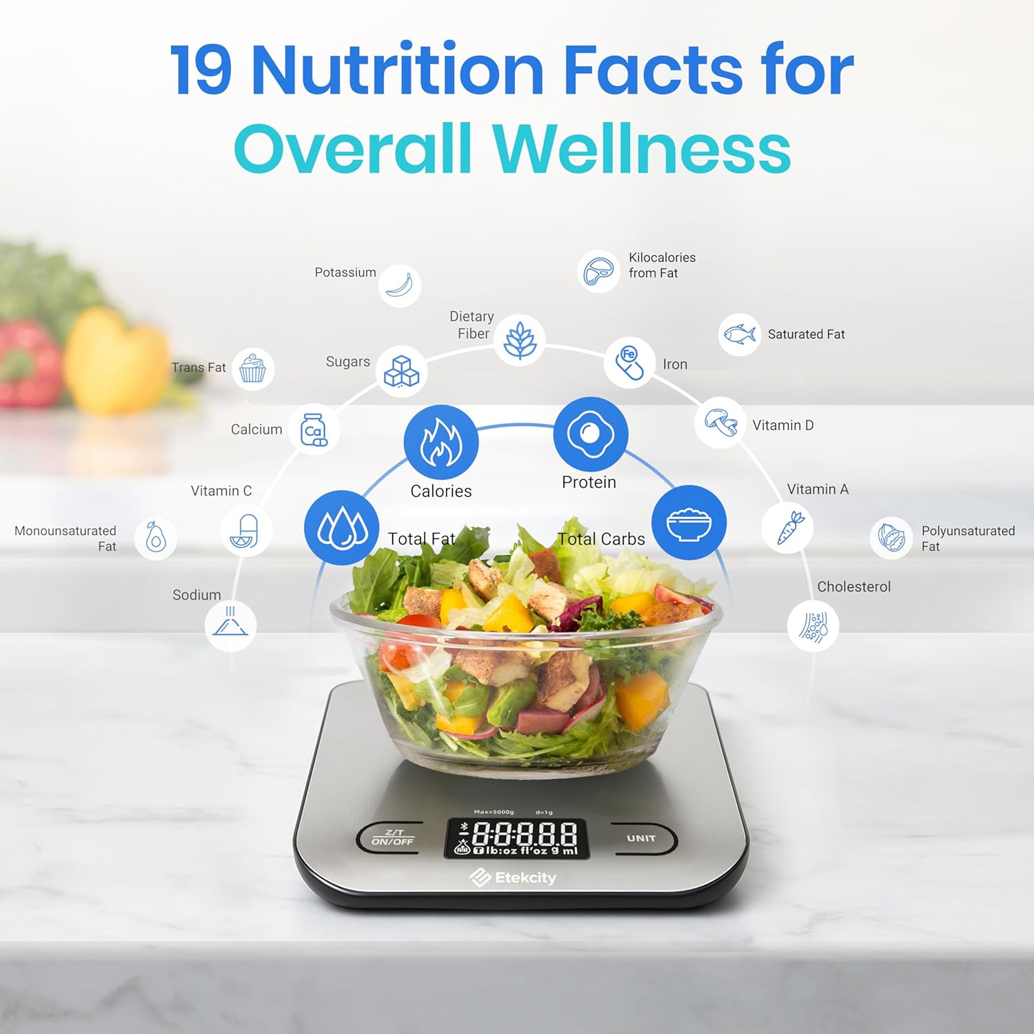 Food Nutrition Kitchen Scale D - огляд і ціна Meal Prep Keto
