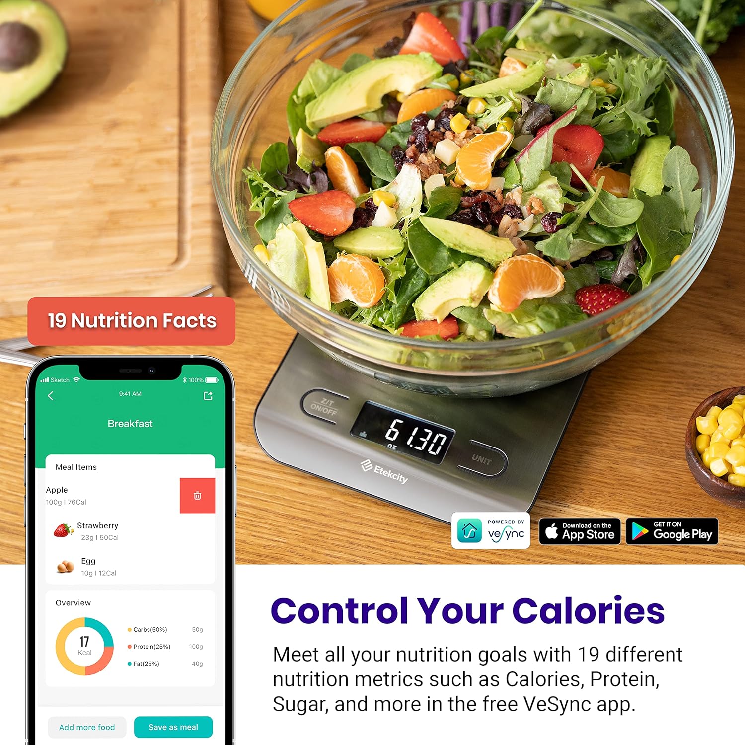 Food Nutrition Kitchen Scale D - огляд і ціна Meal Prep Keto