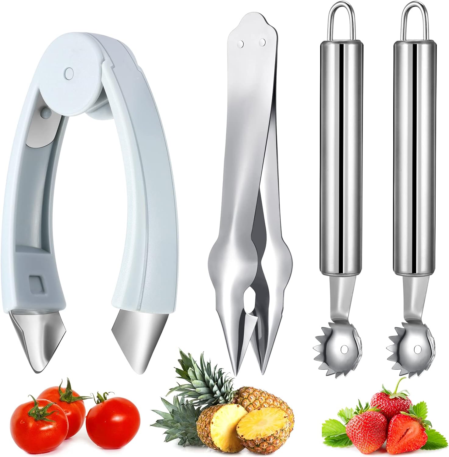 4-Piece Strawberry Huller and  - огляд і ціна Strawberry Huller