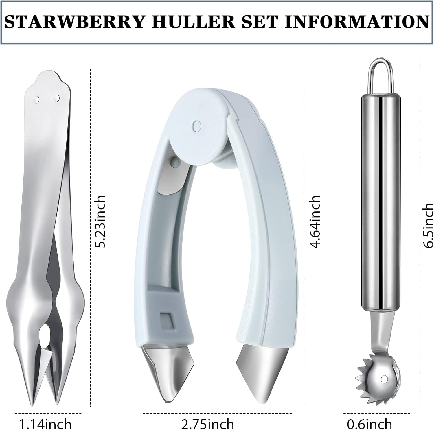 4-Piece Strawberry Huller and  - огляд і ціна Strawberry Huller