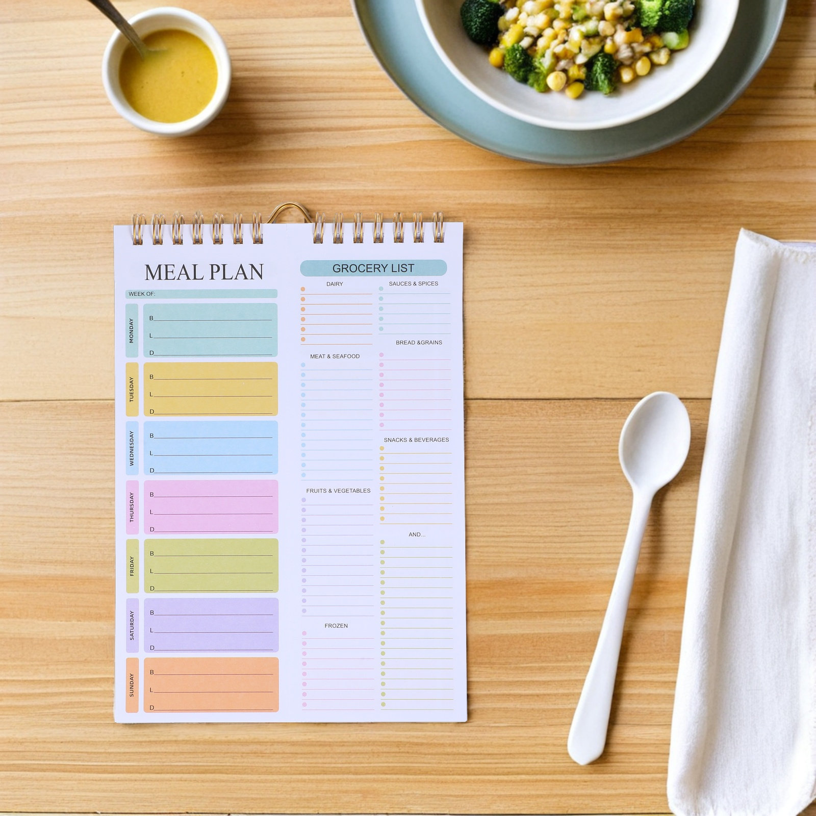 Weekly Meal Planner Notebook A - огляд і ціна Meal Prep Easy