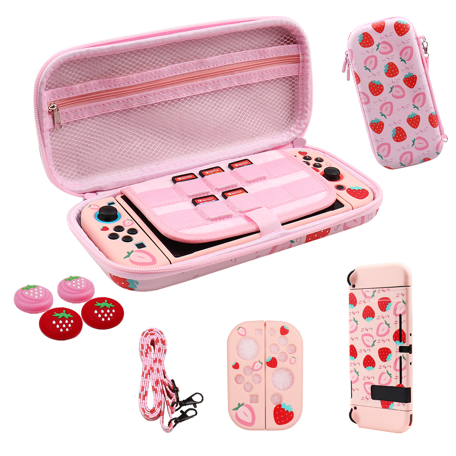 For Switch Carrying Case, EVA  - огляд і ціна Strawberry Huller