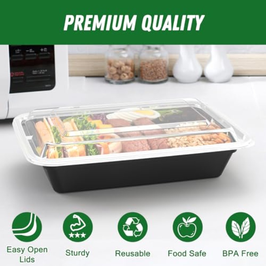 50 Pack 100-Piece 32 oz Meal P - огляд і ціна Meal Prep Easy