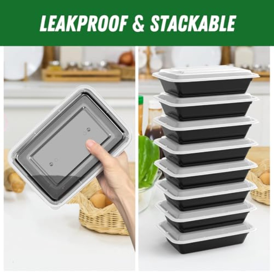 50 Pack 100-Piece 32 oz Meal P - огляд і ціна Meal Prep Easy