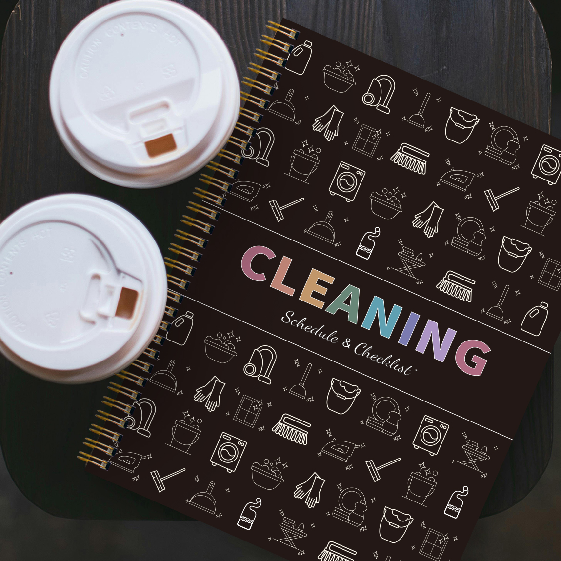 Cleaning Planner Spiral Notebo - огляд і ціна Meal Prep Planner