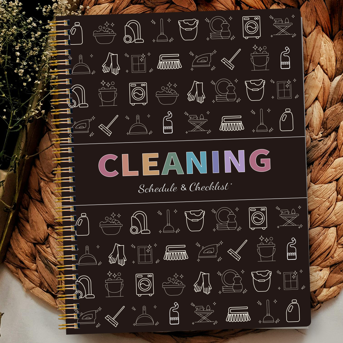 Cleaning Planner Spiral Notebo - огляд і ціна Meal Prep Planner