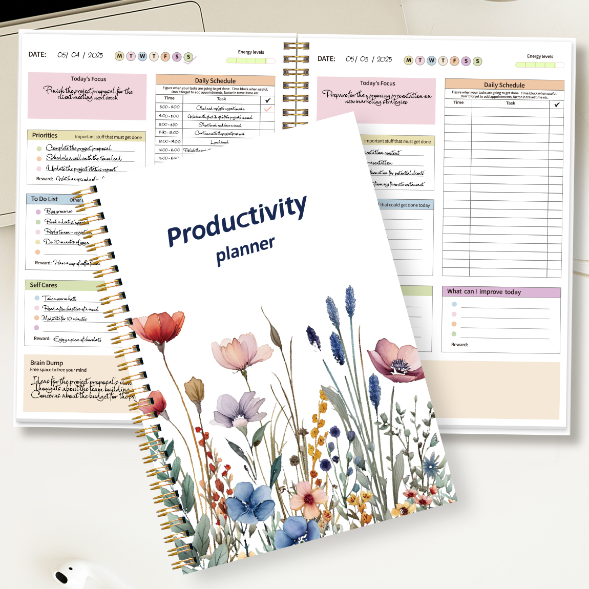 B5 Productivity Planner, Daily - огляд і ціна Meal Prep Planner