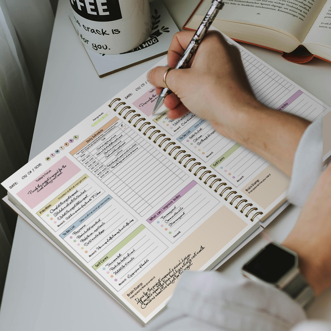 B5 Productivity Planner, Daily - огляд і ціна Meal Prep Planner