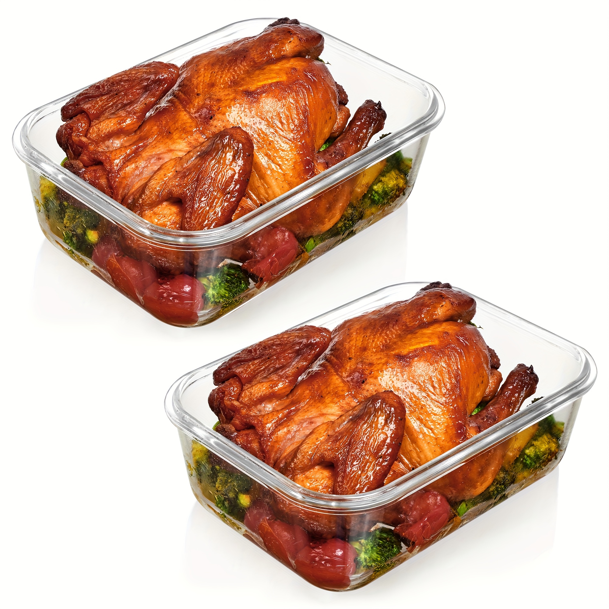 us2pcs/4pcs Glass Storage Cont - огляд і ціна Meal Prep Quick