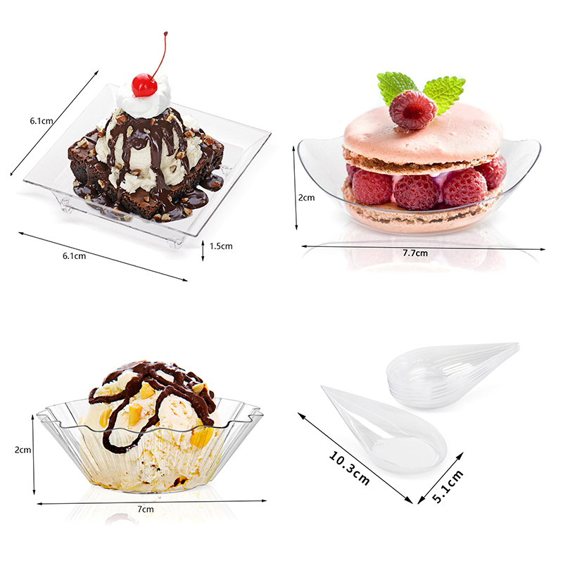 10Pcs Transparent Mini Dessert - огляд і ціна Meal Prep Yogurt