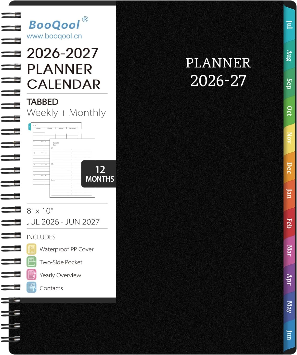 BooQool Planner 2026-2027 for  - огляд і ціна Meal Prep Planner