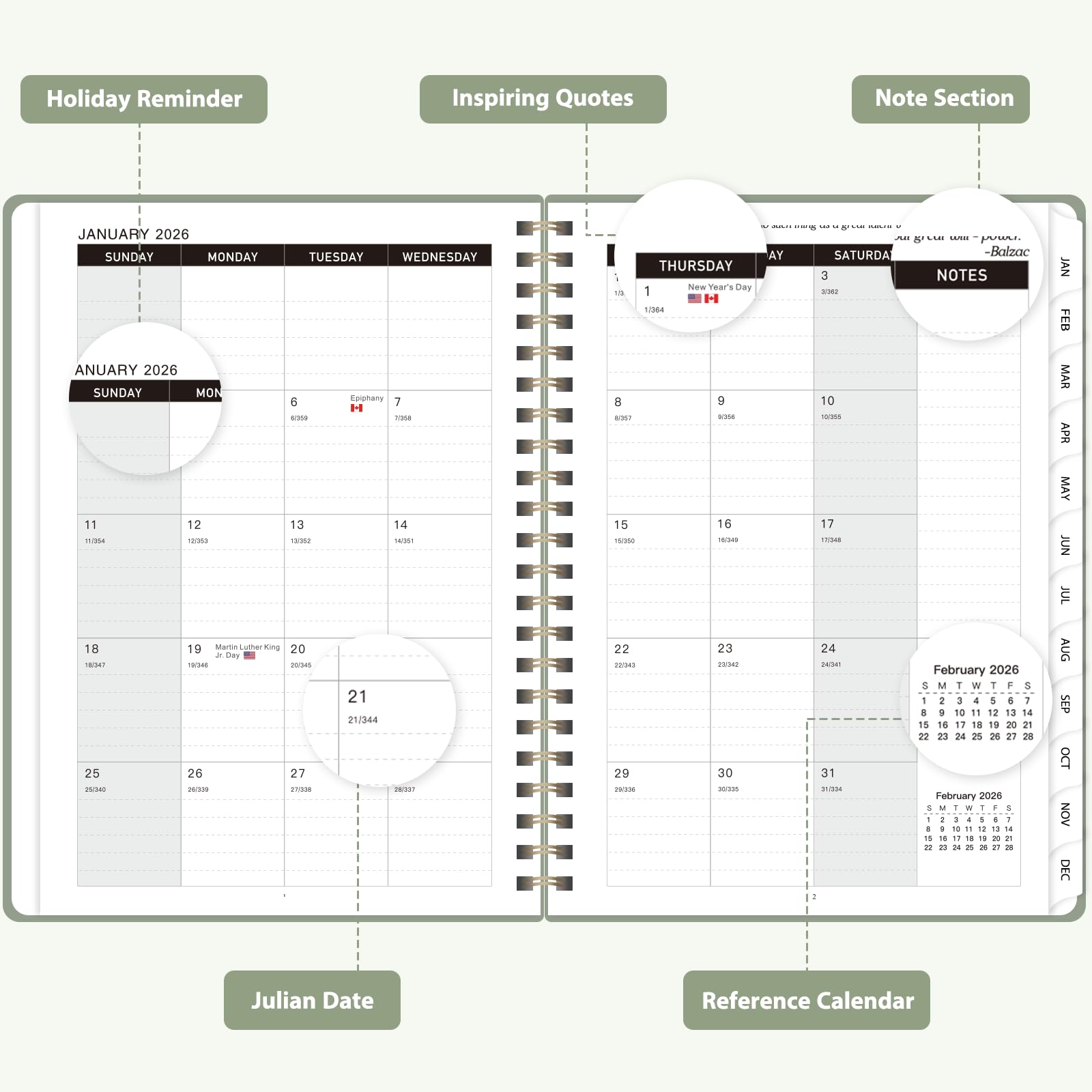 Jan-Dec 2026 Academic Planner, - огляд і ціна Meal Prep Planner