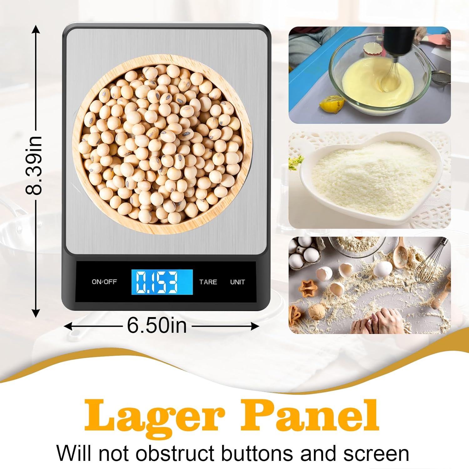 33lb Kitchen Digital Scale wit - огляд і ціна Meal Prep Keto